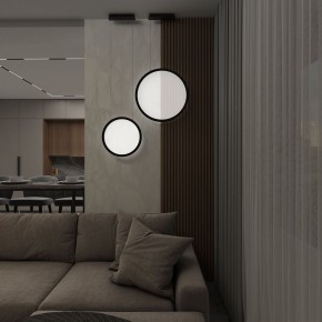DK6606-BK Подвесной вертикальный светильник Veil со светодиодом H1700 d600 220V 48W 3000-6000K IP20 черный алюминий в Копейске - kopejsk.mebel24.online | фото 7