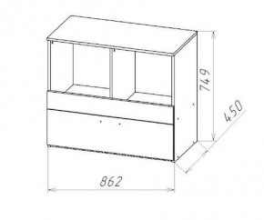 ГЕОМЕТРИЯ ГМТ.08 комод в Копейске - kopejsk.mebel24.online | фото 2