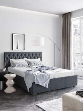 Интерьерная Кровать Октавия Серый 1400x2000 в Копейске - kopejsk.mebel24.online | фото