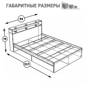 Камелия Кровать 0900, цвет белый, ШхГхВ 93,5х217х78,2 см., сп.м. 900х2000 мм., без матраса, основание есть в Копейске - kopejsk.mebel24.online | фото 5