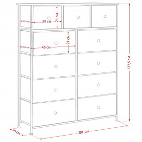 Комод Leset Линкс 11 ящиков (МДФ) в Копейске - kopejsk.mebel24.online | фото 12