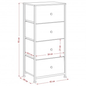 Комод Leset Линкс 4 ящика (МДФ) в Копейске - kopejsk.mebel24.online | фото 12