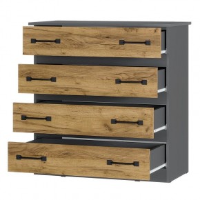Комод Лофт (графит/крафт) в Копейске - kopejsk.mebel24.online | фото 2