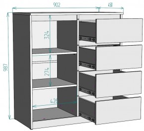 Комод Мальта K115 в Копейске - kopejsk.mebel24.online | фото 2