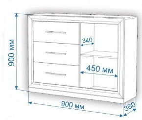 Комод Нобиле Км-120/38 ФГ в Копейске - kopejsk.mebel24.online | фото 2