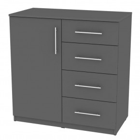 Комод "Калисто (K17)" ручка рейлинг (Графит) в Копейске - kopejsk.mebel24.online | фото
