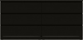 Комод Варма 6Д большой с шестью выдвижными ящиками, цвет ясень черный в Копейске - kopejsk.mebel24.online | фото 2
