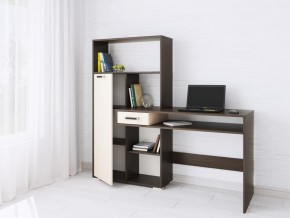 Компьютерный стол Квартет-8 венге/дуб молочный в Копейске - kopejsk.mebel24.online | фото