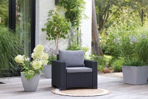 Комплект кресел Калифорния (California chair) графит в Копейске - kopejsk.mebel24.online | фото 1