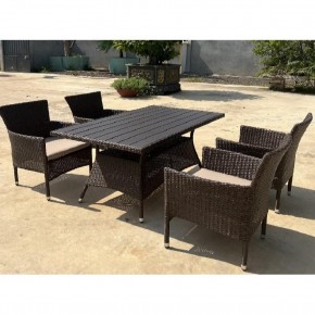 Комплект мебели из иск. ротанга AM-196B/T196 Brown 4Pcs (4+1) в Копейске - kopejsk.mebel24.online | фото 3