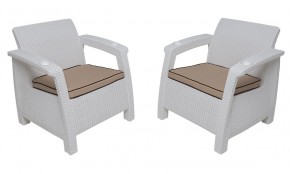 Комплект на балкон Yalta Balcony Set (Ялта) белый в Копейске - kopejsk.mebel24.online | фото 4