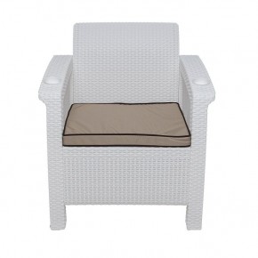 Комплект уличной мебели Yalta Premium Terrace Set (Ялта) белый (+подушки под спину) в Копейске - kopejsk.mebel24.online | фото 6