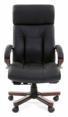 Кресло для руководителя Chairman 421 черный/орех темный, черный в Копейске - kopejsk.mebel24.online | фото 2