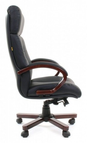 Кресло для руководителя Chairman 421 черный/орех темный, черный в Копейске - kopejsk.mebel24.online | фото 3