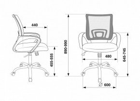 Кресло компьютерное CH-695N/SL/DG/TW-11 в Копейске - kopejsk.mebel24.online | фото 6