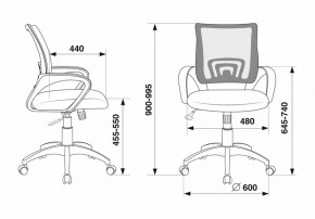 Кресло компьютерное CH-695N/OR/TW-11 в Копейске - kopejsk.mebel24.online | фото 6