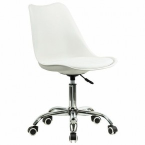 Кресло стул BRABIX "Eames MG-310 CH", хром, пластик белый, экокожа белая, 532923 в Копейске - kopejsk.mebel24.online | фото 2