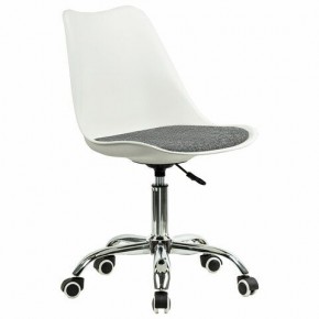 Кресло стул BRABIX "Eames MG-310 CH", хром, пластик белый, ткань серая, 532924 в Копейске - kopejsk.mebel24.online | фото 2