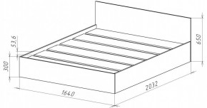 НИЦЦА-14 Кровать 1600 с настилом ЛДСП (НЦ.14) в Копейске - kopejsk.mebel24.online | фото 3