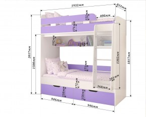 Кровать 2-х ярусная Юниор 5 в Копейске - kopejsk.mebel24.online | фото 2