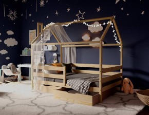 Кровать-домик 80*190 без покраски в Копейске - kopejsk.mebel24.online | фото