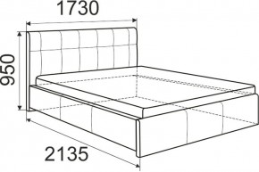 Кровать Лаура с латами Nice White 1400x2000 в Копейске - kopejsk.mebel24.online | фото 3