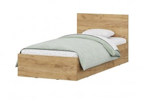 Кровать одинарная 0.9 МСП-1 + основание Лайт (Дуб золотой) в Копейске - kopejsk.mebel24.online | фото