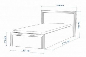 Кровать односпальная Нобиле Кр-90 в Копейске - kopejsk.mebel24.online | фото 2