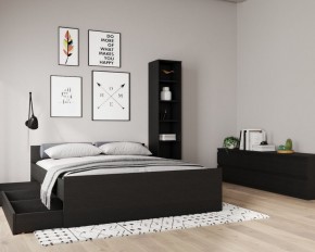 Кровать ОРИОН двухспальная с ортопедическим основанием 180х200, цвет Дуб Венге в Копейске - kopejsk.mebel24.online | фото 3