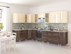 Кухня Танго модульная шоколад-ваниль в Копейске - kopejsk.mebel24.online | фото 1