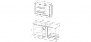 Кухонный гарнитур Белый Глянец 1600 (Стол. 38мм) в Копейске - kopejsk.mebel24.online | фото 2