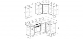 Кухонный гарнитур Белый Глянец 2000*1200 (Стол. 38мм) в Копейске - kopejsk.mebel24.online | фото 2