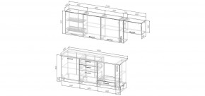 Кухонный гарнитур Белый Глянец 2550 (Стол. 26мм) в Копейске - kopejsk.mebel24.online | фото 2