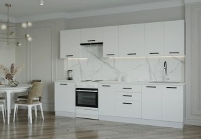 Кухонный гарнитур Белый Глянец 3000 (Стол. 38мм) в Копейске - kopejsk.mebel24.online | фото