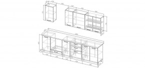 Кухонный гарнитур Каппучино 2800 (Стол. 26мм) в Копейске - kopejsk.mebel24.online | фото 2