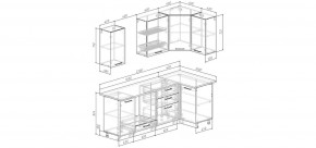 Кухонный гарнитур Меренга 2200*1000 (Стол. 38мм) в Копейске - kopejsk.mebel24.online | фото 2
