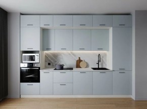 Кухонный гарнитур Смоки 3400 (Стол. 26мм) в Копейске - kopejsk.mebel24.online | фото