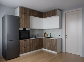Кухонный гарнитур Старое Дерево 2200*1700 (Стол. 26мм) в Копейске - kopejsk.mebel24.online | фото