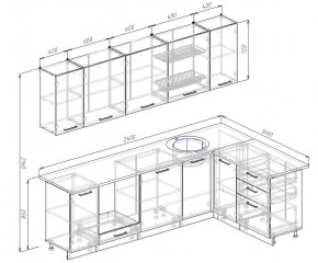 Кухонный гарнитур угловой Демо 2600х1600 (Стол. 38мм) в Копейске - kopejsk.mebel24.online | фото 2