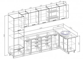 Кухонный гарнитур угловой Демо 3200х1400 (Стол. 38мм) в Копейске - kopejsk.mebel24.online | фото 2