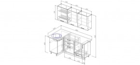 Кухонный гарнитур угловой Капри 1000*1800 (Стол. 26мм) в Копейске - kopejsk.mebel24.online | фото 2