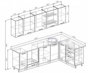 Кухонный гарнитур угловой Пайн 2600х1600 (Стол. 38мм) в Копейске - kopejsk.mebel24.online | фото 2