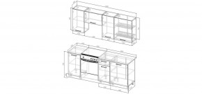 Кухонный гарнитур Виола 2000 (Стол. 26мм) в Копейске - kopejsk.mebel24.online | фото 2