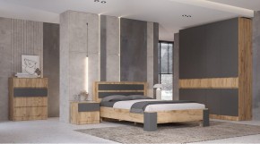 ЛЕНОРА Спальный гарнитур (модульный) графит в Копейске - kopejsk.mebel24.online | фото