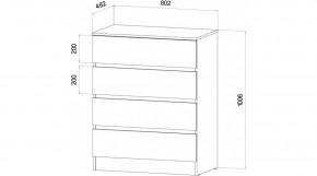 ЛЕНОРА Спальный гарнитур (модульный) графит в Копейске - kopejsk.mebel24.online | фото 3