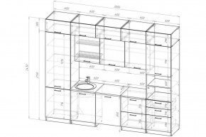 ЛОТОС Кухонный гарнитур Экстра 5 (3000 мм) в Копейске - kopejsk.mebel24.online | фото 2