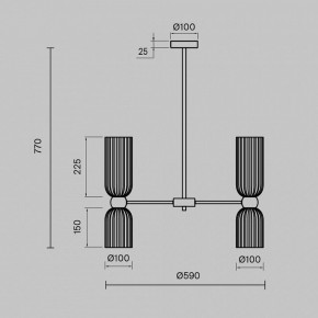 Люстра на штанге Maytoni Antic MOD302PL-10W в Копейске - kopejsk.mebel24.online | фото 3