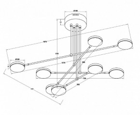 Люстра на штанге Maytoni Fad MOD070PL-L48W3K в Копейске - kopejsk.mebel24.online | фото 3