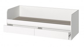 МС "Хилтон" Кровать 0,8 (Белый текстурный) 800*2000 в Копейске - kopejsk.mebel24.online | фото