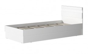 МС "Хилтон" Кровать 0,9 (Белый текстурный) 900*2000 в Копейске - kopejsk.mebel24.online | фото